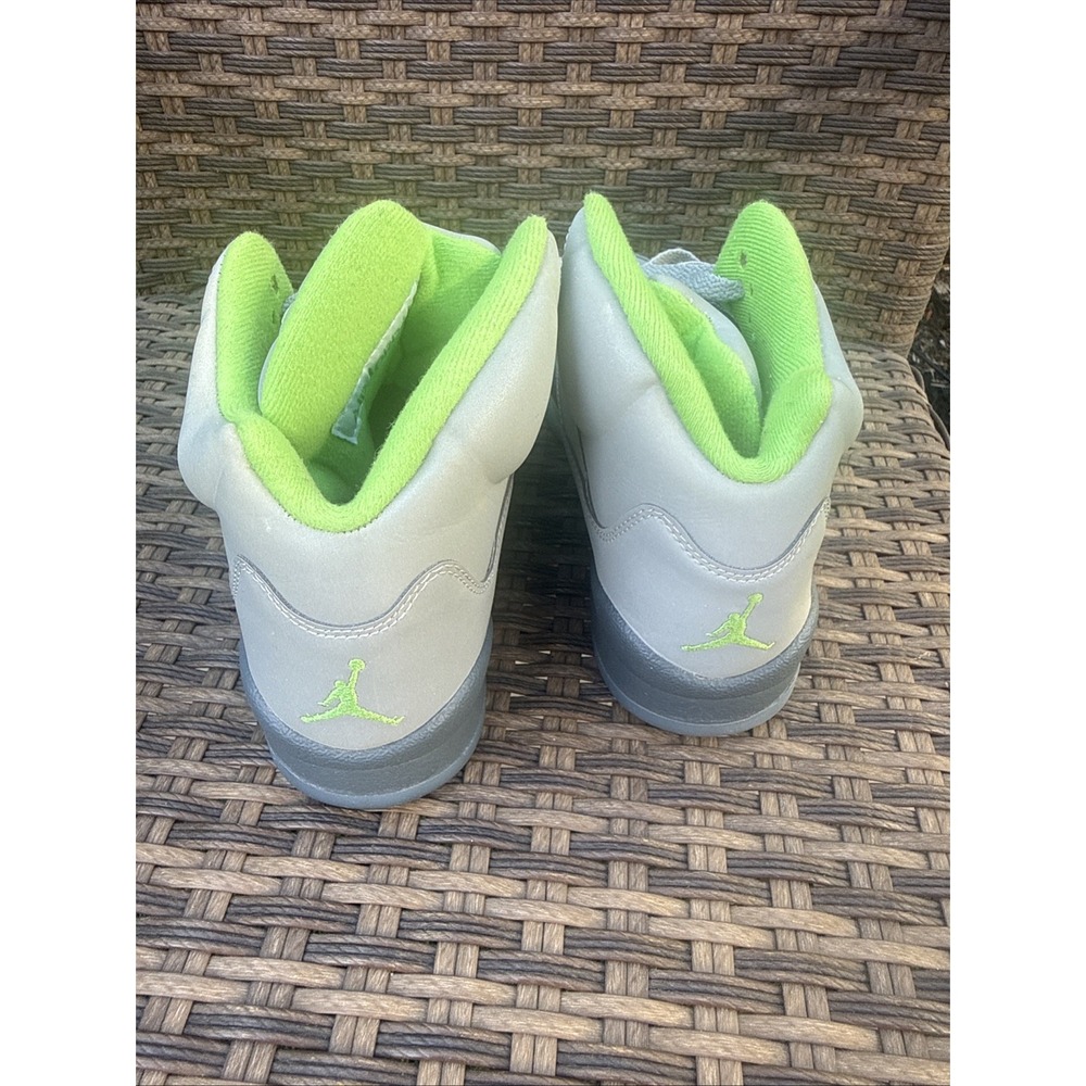 Jordan Air Jordan 5 Unisex Kids Sneaker US 6.5 Leather Mid Top White - Picture 4 of 6